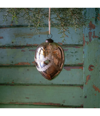 Notre Dame Glass 5" Egg Ornament