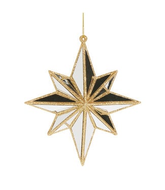 5.75" Mirrored North Star Ornament
