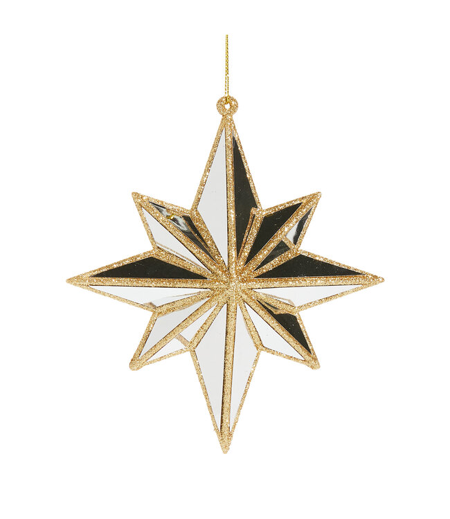 5.75" Mirrored North Star Ornament