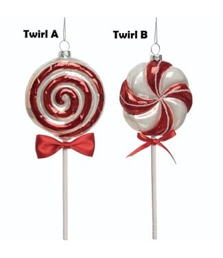 Glass Peppermint Pop Orn