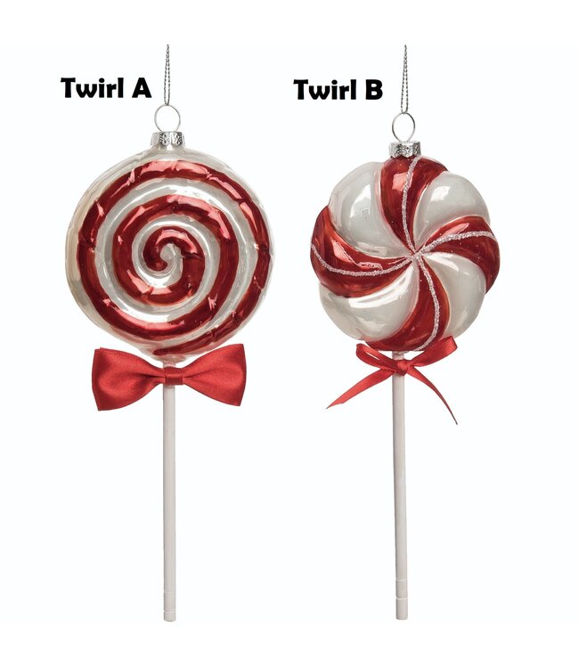 Glass Peppermint Pop Orn