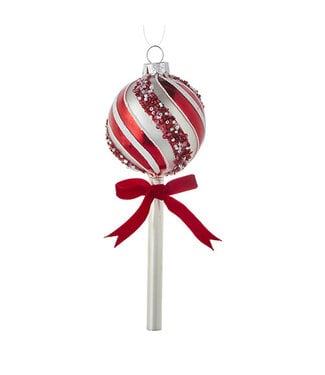 7.5" Peppermint Lollipop Ornament