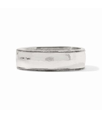 JULIE VOS Cannes Statement Hinge Bangle Silver