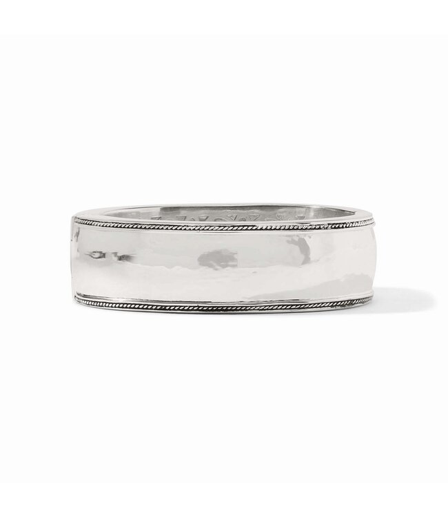 JULIE VOS Cannes Statement Hinge Bangle Silver