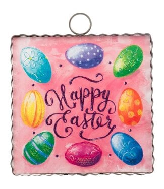 THE ROUND TOP COLLECTION Mini Happy Easter & Eggs Print