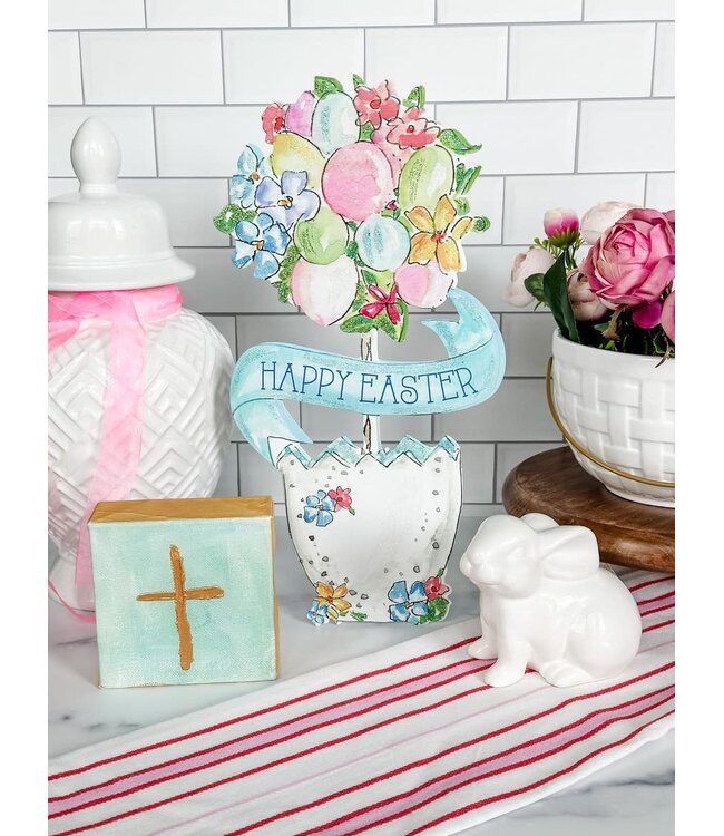 THE ROUND TOP COLLECTION Beck's Happy Easter Egg Topiary