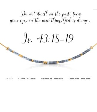 DOT & DASH Isaiah 43:18-19 Necklace