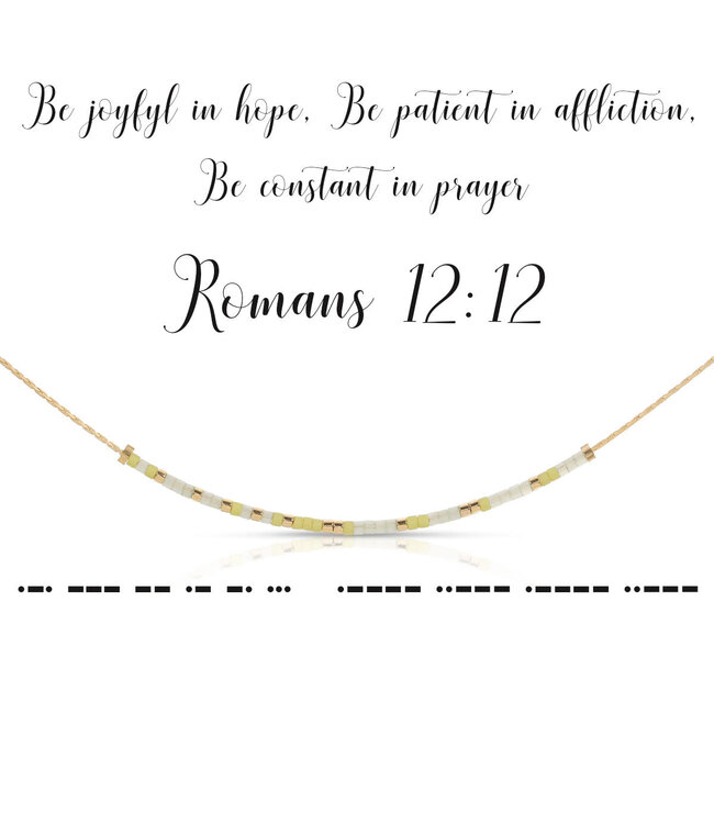 DOT & DASH Romans 12:12 Necklace