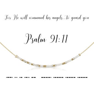 DOT & DASH Psalm 91:11 Necklace