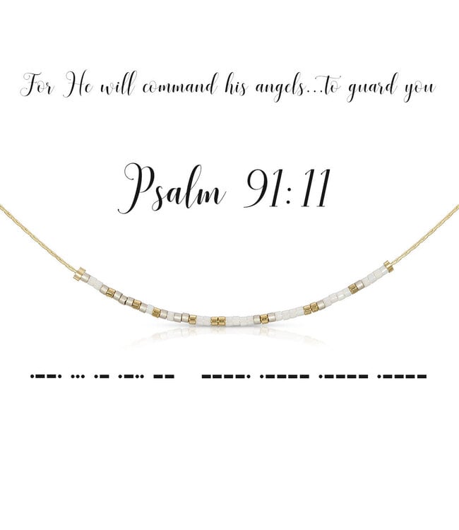 DOT & DASH Psalm 91:11 Necklace