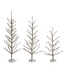 Pewter Tinsel Trees With Beaded Tips - Sold Individually
