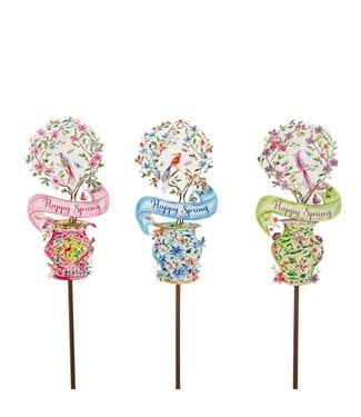 THE ROUND TOP COLLECTION Beck's Happy Spring Mini Topiaries - Sold Individually