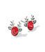 BRIGHTON Reindeer Glitz Mini Post Earrings - Silver/Red