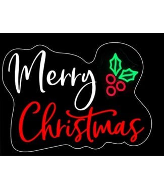 15.7" Merry Christmas Hanging Lighted Sign