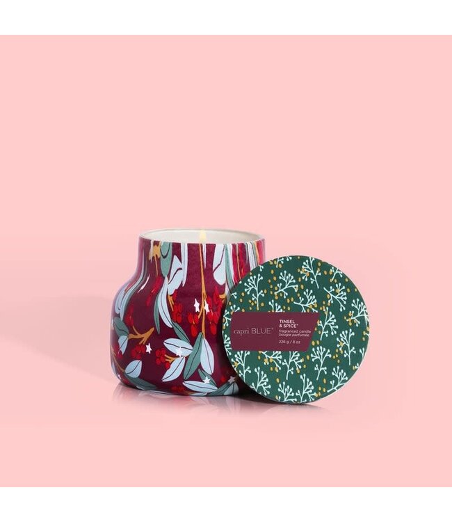 CAPRI BLUE Pattern Play Petite Jar, Tinsel & Spice