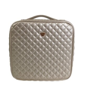Mini Diva Makeup Case - Pearl Quilted