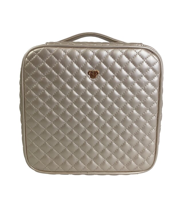 Mini Diva Makeup Case - Pearl Quilted