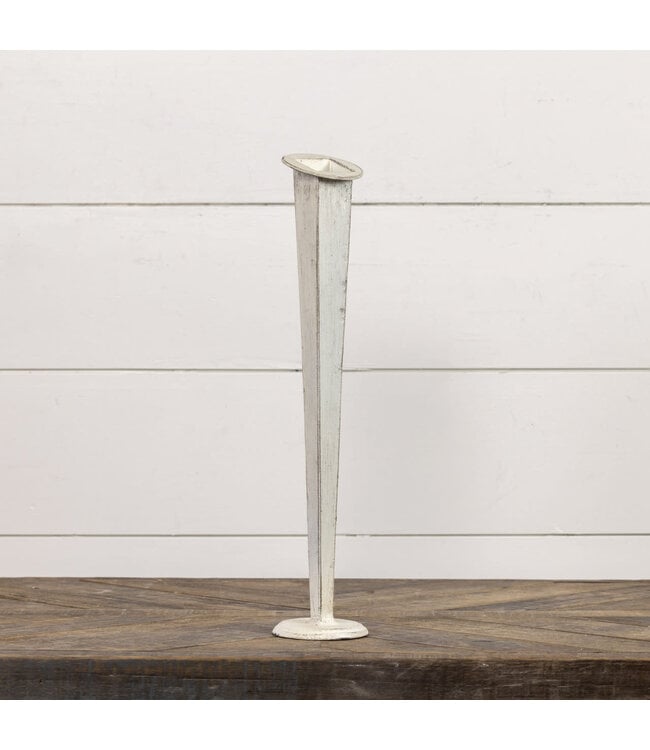 White Tapered Vase