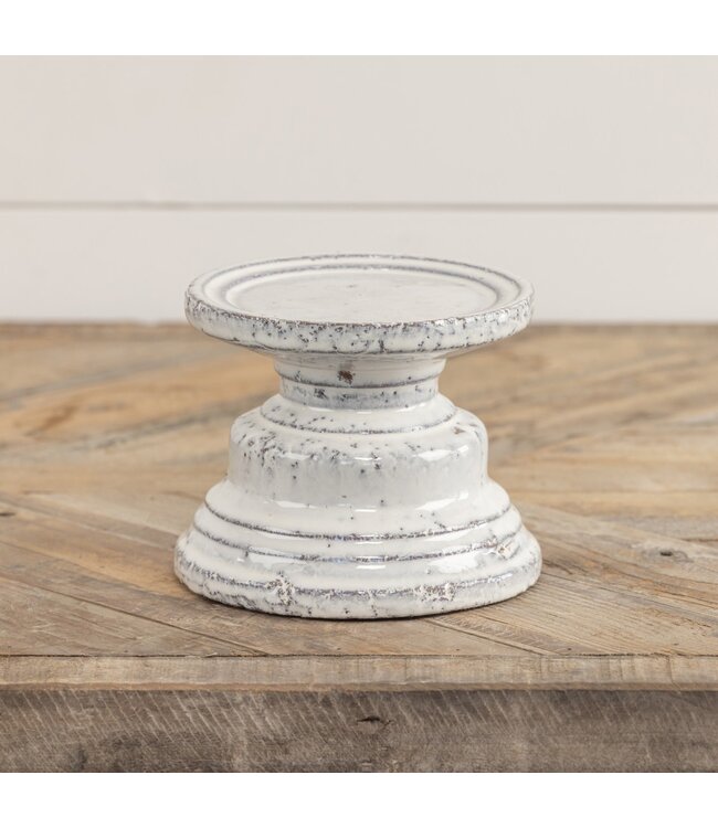 Cream Pillar Candle Stand