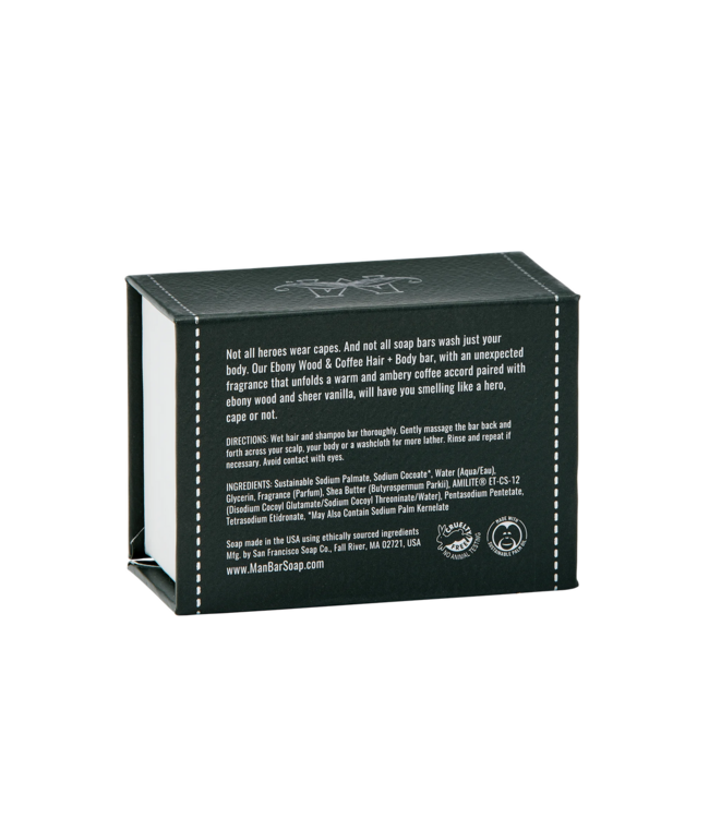 Man Bar Mini Hair & Body -Ebony Wood & Coffee