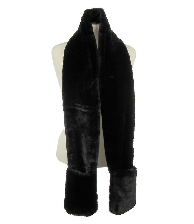 Scarf Fur Plush With Pockets