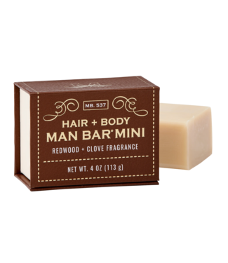 Man Bar Mini Hair & Body - Redwood & Clove