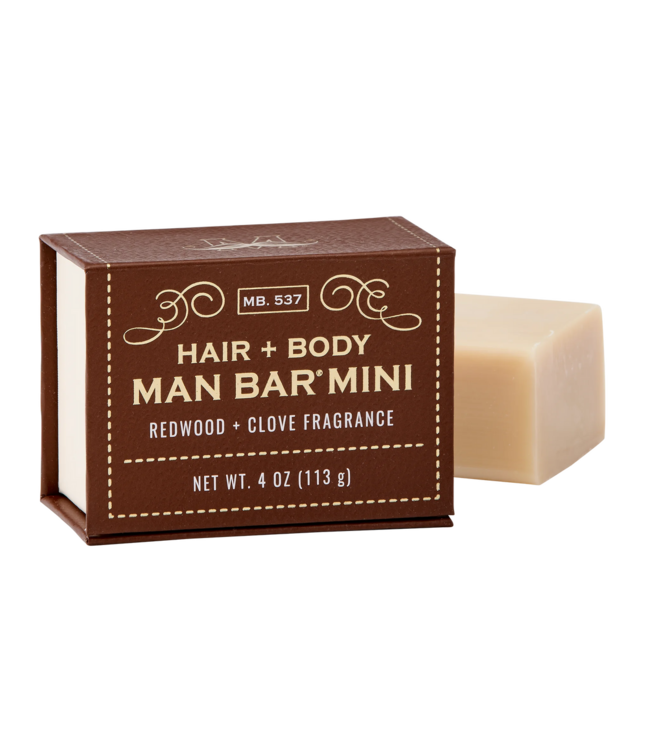 Man Bar Mini Hair & Body - Redwood & Clove