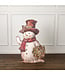 35.75" Snowman with Holly Metal Dummy Board
