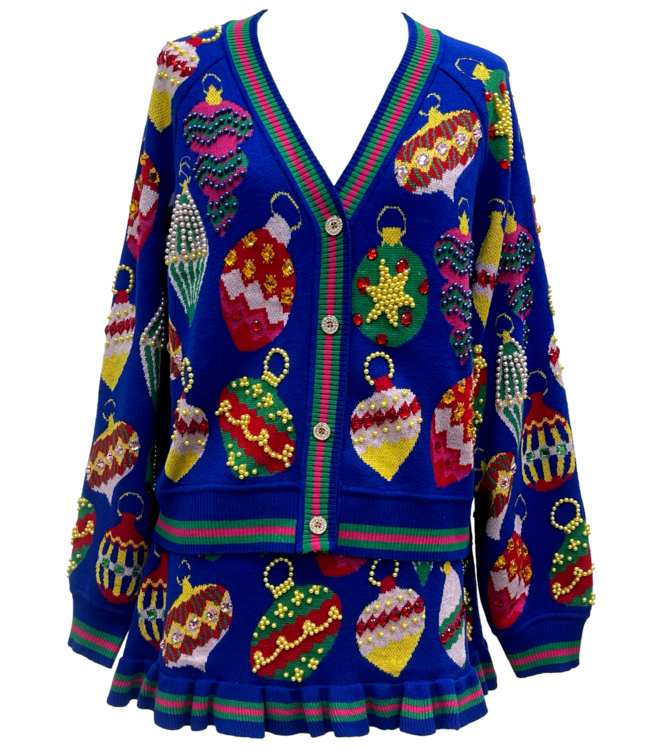 Ivy Multi Jeweled Ornament Button up Cardigan