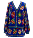 Queen of Sparkles Ivy Multi Jeweled Ornament Button up Cardigan