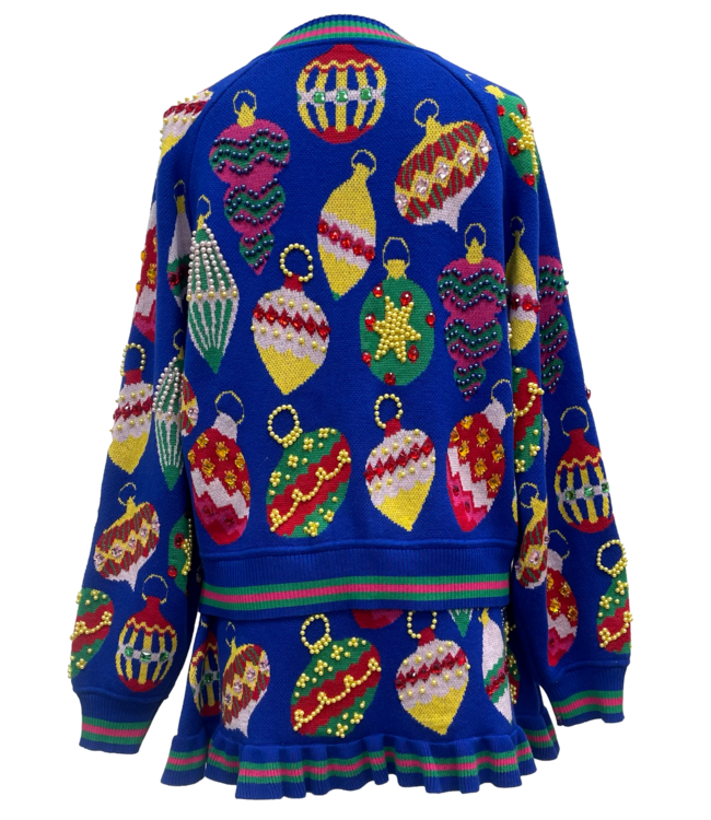 Ivy Multi Jeweled Ornament Button up Cardigan