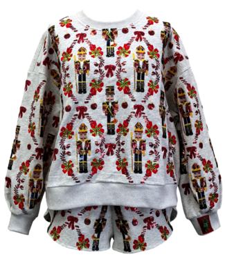 Eliana Nutcracker & Candy Cane Sweatshirt