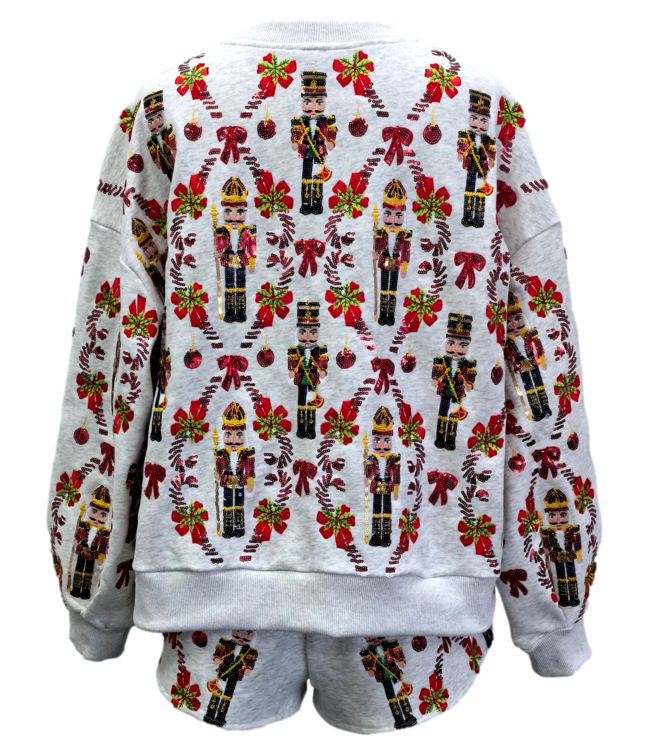 Eliana Nutcracker & Candy Cane Sweatshirt