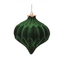 Dark Green Resin Ornament with Velvet Finish