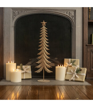 Gold Metal Tree with Star Topper