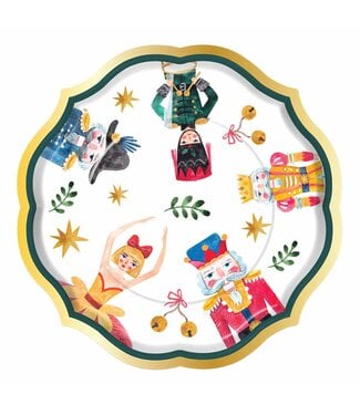 Whimsical Nutcracker Paper Salad Plate