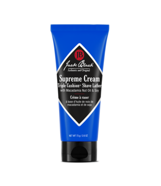 JACK BLACK Supreme Cream Triple  Cushion Shave Lather, 2.6 oz