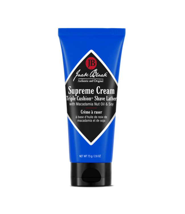 JACK BLACK Supreme Cream Triple  Cushion Shave Lather, 2.6 oz