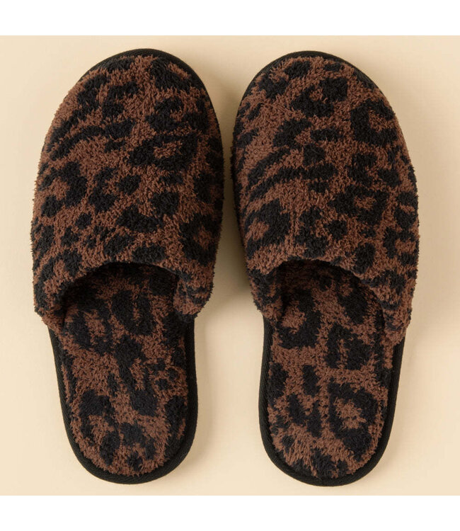 Marshmallow Leopard Slippers