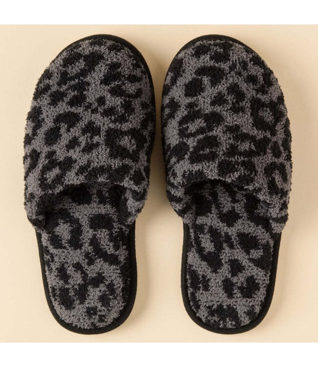 Marshmallow Leopard Slippers