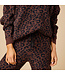 Hannah Marshmallow Leopard Crew Neck Lounge Set
