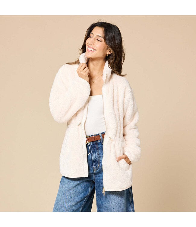 Sarah DreamPlush Double Zip Jacket