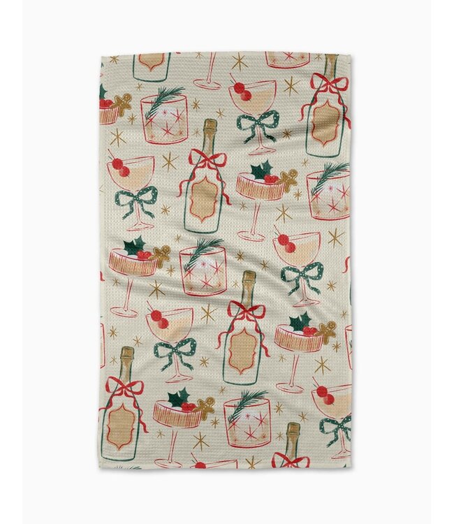 GEOMETRY Holiday Tea Towel