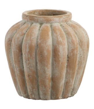 10.5 Inch Terra Cotta Vase Terra Cotta