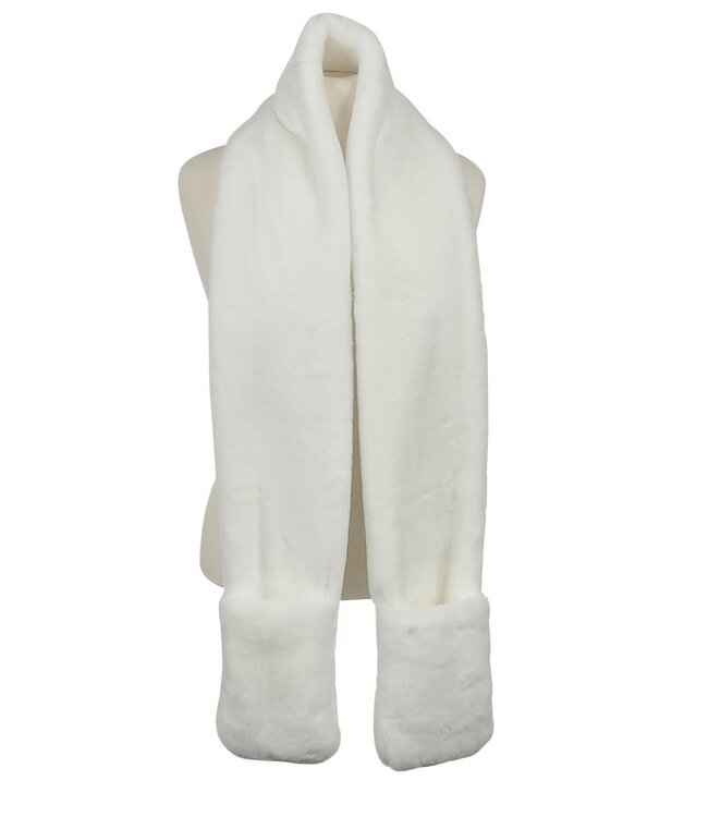Scarf Fur Plush With Pockets