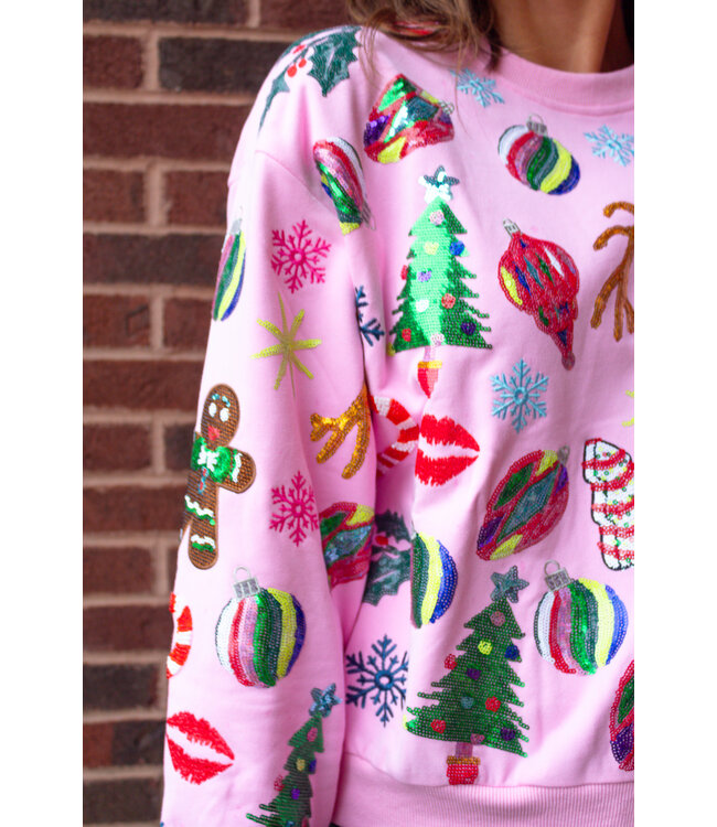 Queen of Sparkles Lily Christmas Icons Sweatshirt