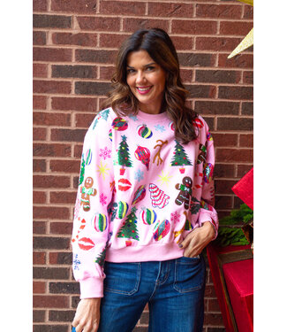 Queen of Sparkles Lily Christmas Icons Sweatshirt