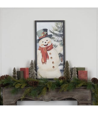 28" Jolly Snowman Print