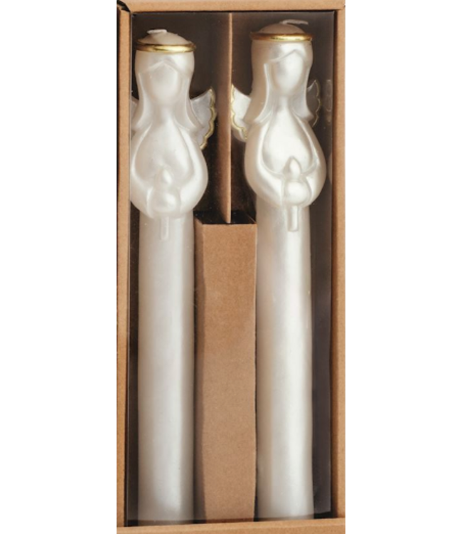 Gold Christmas Taper Candle Sets