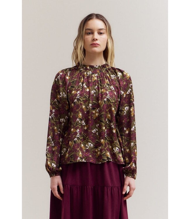 Zariyah Balloon Sleeve Blouse Top